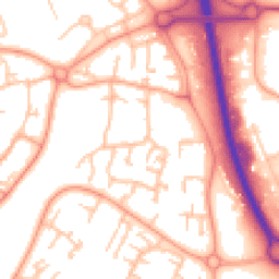 Daytime road noise heatmap for TF7 4BT