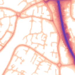 Daytime road noise heatmap for TF7 4BU