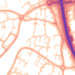 Daytime road noise heatmap for TF7 4BX