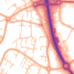 Daytime road noise heatmap for TF7 4DB