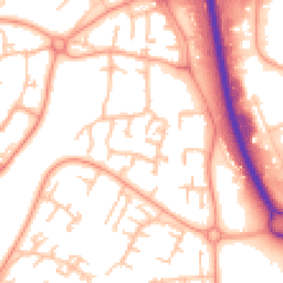 Daytime road noise heatmap for TF7 4DE