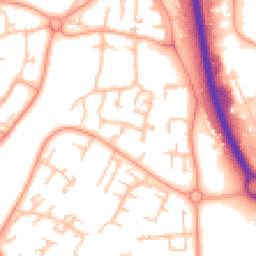 Daytime road noise heatmap for TF7 4DJ