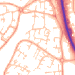 Daytime road noise heatmap for TF7 4DN