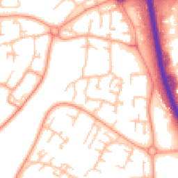 Daytime road noise heatmap for TF7 4DP