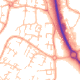 Daytime road noise heatmap for TF7 4DQ