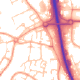 Daytime road noise heatmap for TF7 4DR