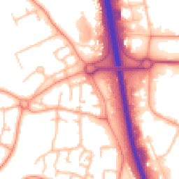 Daytime road noise heatmap for TF7 4EL