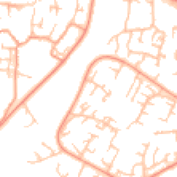 Daytime road noise heatmap for TF7 4EX