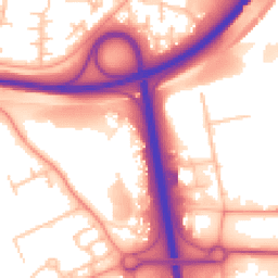 Daytime road noise heatmap for TF7 4GD