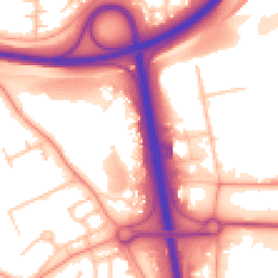 Daytime road noise heatmap for TF7 4GH