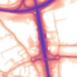 Daytime road noise heatmap for TF7 4GP