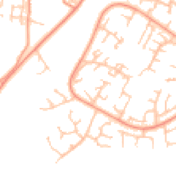 Daytime road noise heatmap for TF7 4HJ