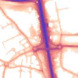 Daytime road noise heatmap for TF7 4HT