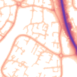Daytime road noise heatmap for TF7 4HU