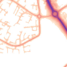Daytime road noise heatmap for TF7 4HX