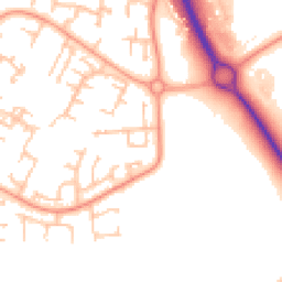 Daytime road noise heatmap for TF7 4JE