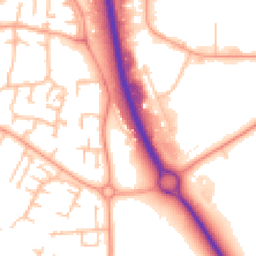 Daytime road noise heatmap for TF7 4JU
