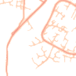 Daytime road noise heatmap for TF7 4NQ