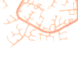 Daytime road noise heatmap for TF7 4QA