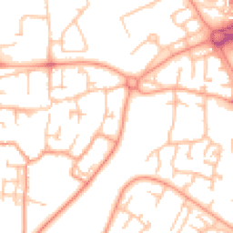 Daytime road noise heatmap for TF7 5AL