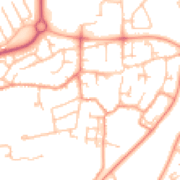 Daytime road noise heatmap for TF7 5BT
