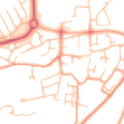 Daytime road noise heatmap for TF7 5BU