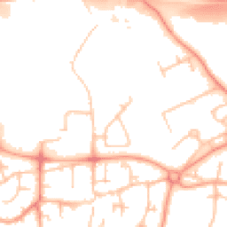 Daytime road noise heatmap for TF7 5EQ