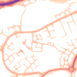 Daytime road noise heatmap for TF7 5GE