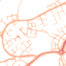Daytime road noise heatmap for TF7 5GL