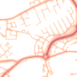 Daytime road noise heatmap for TF7 5GY