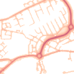 Daytime road noise heatmap for TF7 5HW