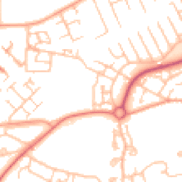 Daytime road noise heatmap for TF7 5LG