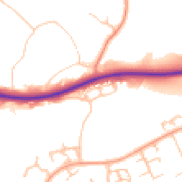 Daytime road noise heatmap for TF7 5QT