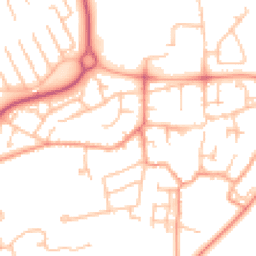Daytime road noise heatmap for TF7 5SJ