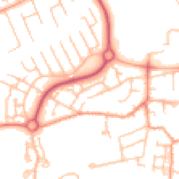 Daytime road noise heatmap for TF7 5SQ