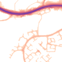Daytime road noise heatmap for TF7 5TH