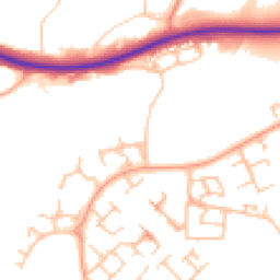 Daytime road noise heatmap for TF7 5TN