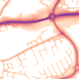 Daytime road noise heatmap for TF7 5TX
