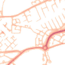 Daytime road noise heatmap for TF7 5UL