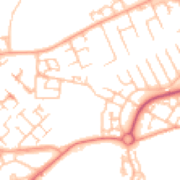 Daytime road noise heatmap for TF7 5UN