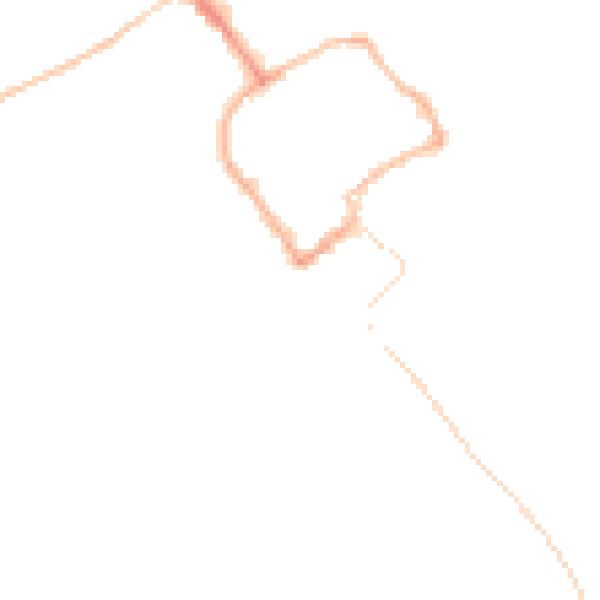 Night-time road noise heatmap for TF9 1AF