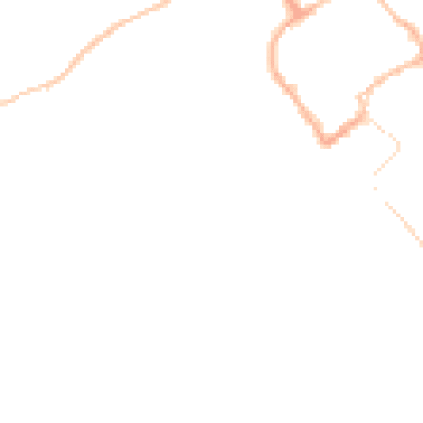 Night-time road noise heatmap for TF9 1AJ