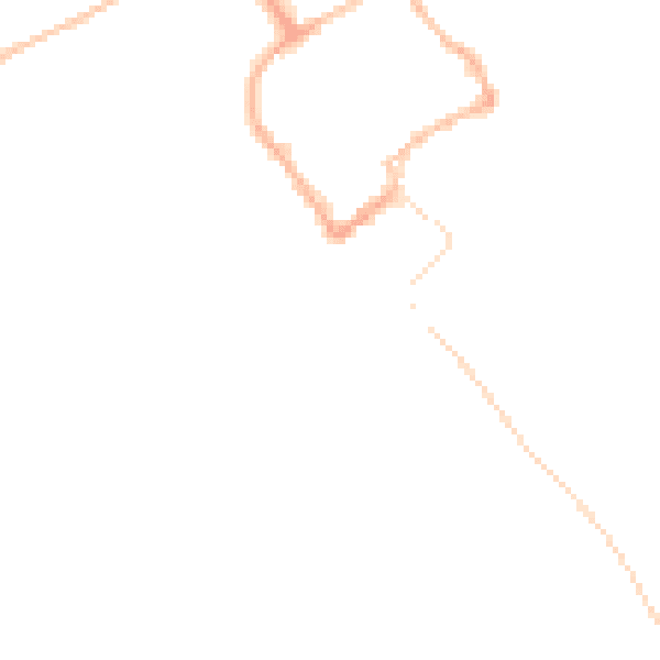 Night-time road noise heatmap for TF9 1AQ
