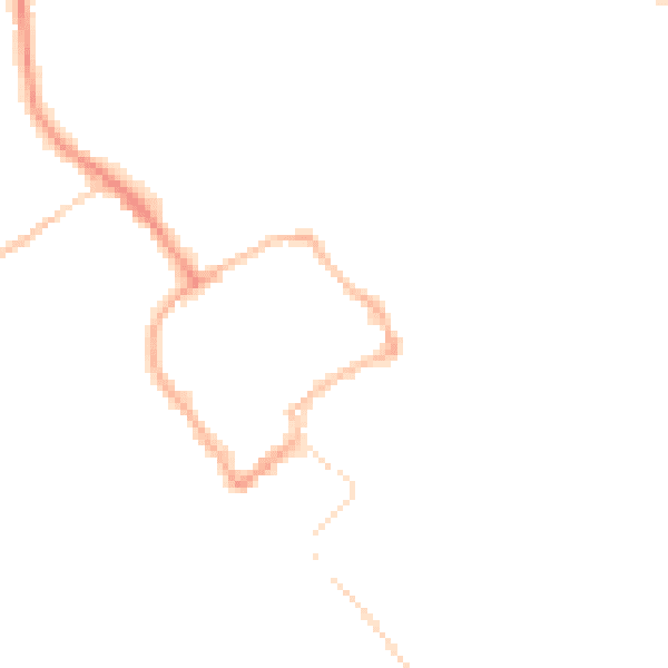 Night-time road noise heatmap for TF9 1EB