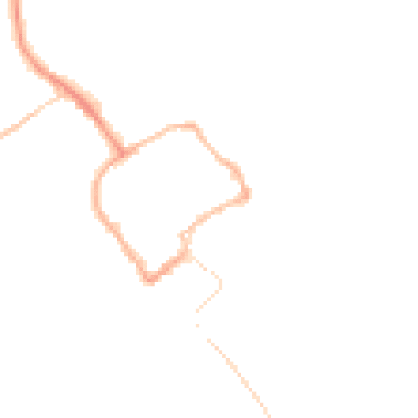 Night-time road noise heatmap for TF9 1HX