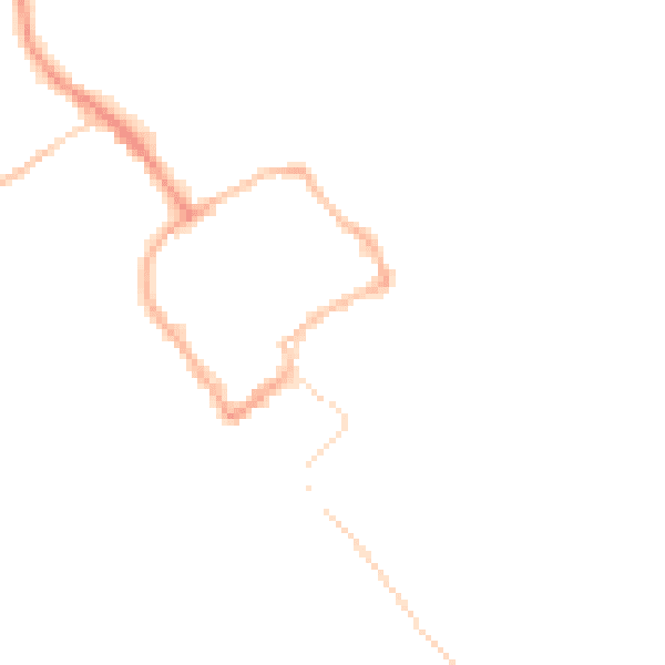 Night-time road noise heatmap for TF9 1JA