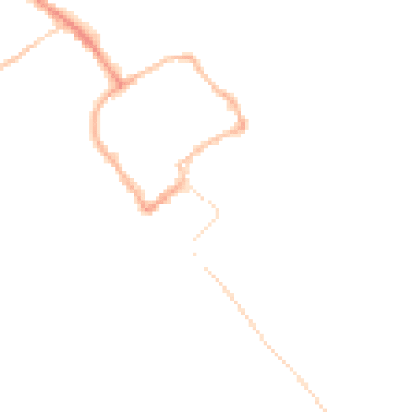 Night-time road noise heatmap for TF9 1JP