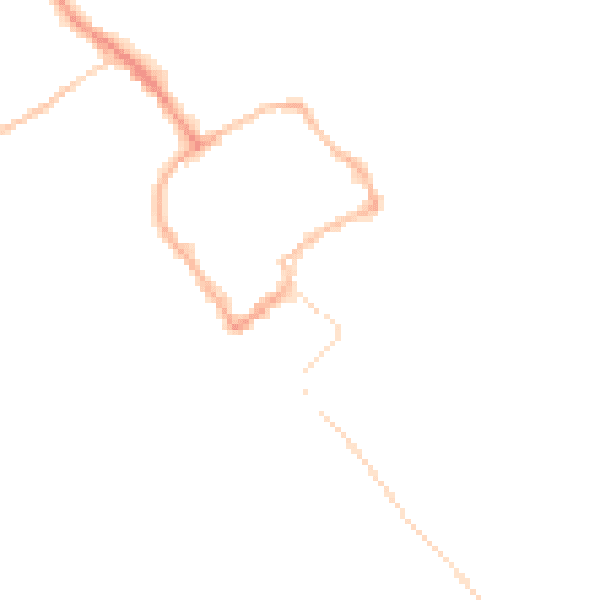 Night-time road noise heatmap for TF9 1QB