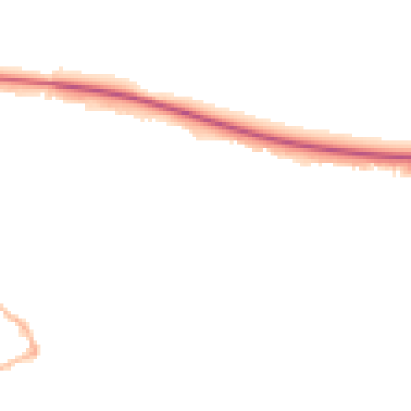 Night-time road noise heatmap for TF9 1RJ