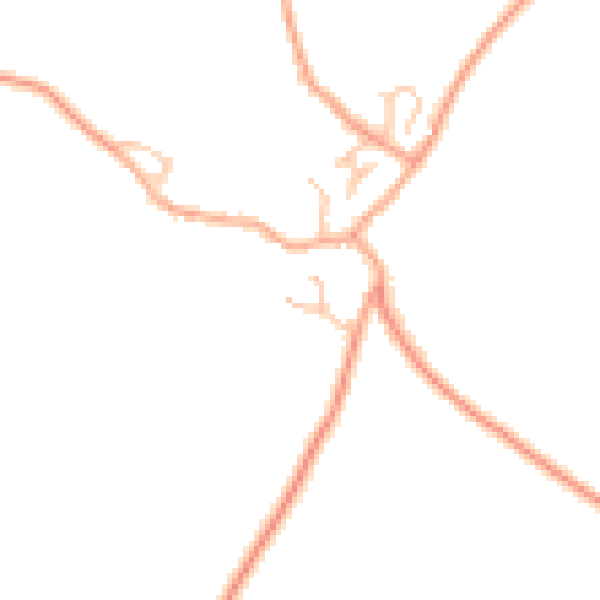 Daytime road noise heatmap for TF9 2BN
